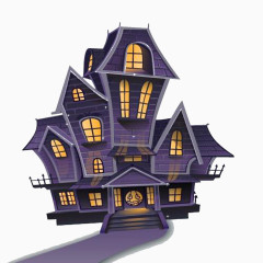 紫色鬼屋城堡
