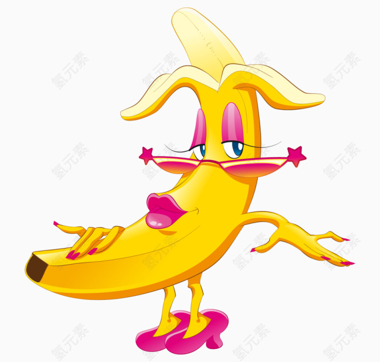 卡通创意香蕉