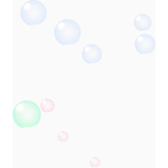 彩色透明泡泡