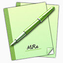 笔书绿色笔记本请注意米拉