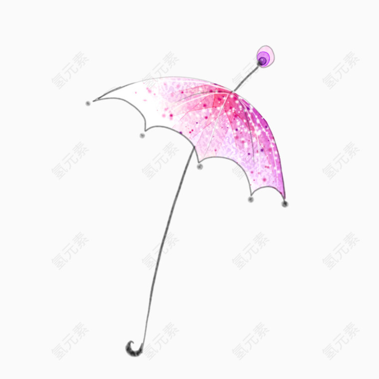 彩绘雨伞