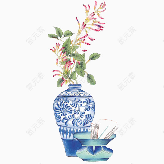青花瓷花瓶