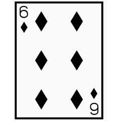 矢量图扑克方片6