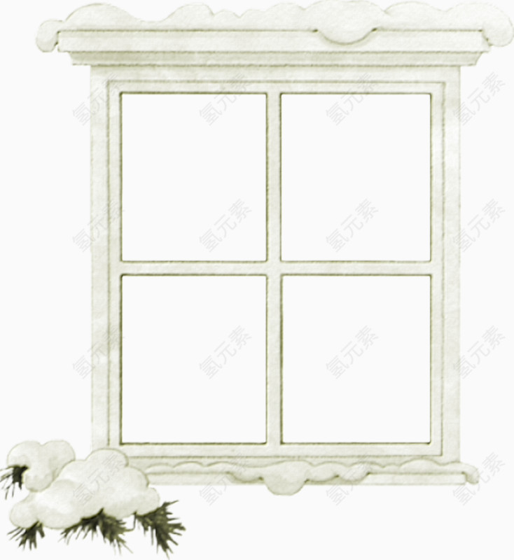 白色窗户