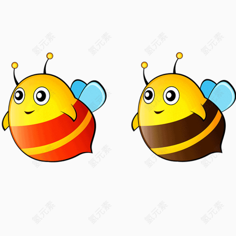 蜜蜂免抠图装饰元素