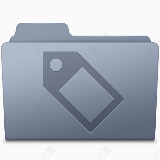 Tag Folder Graphite Icon