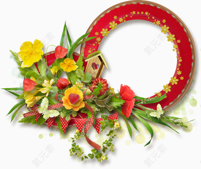 水彩花卉边框素材花卉边框图案