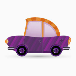 汽车紫色图标