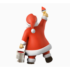 3D立体卡通圣诞老人