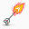 arrow flaming icon