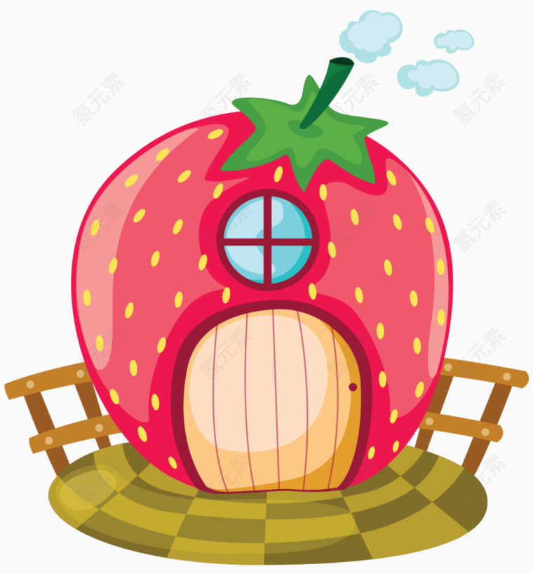 童话水果草莓小屋