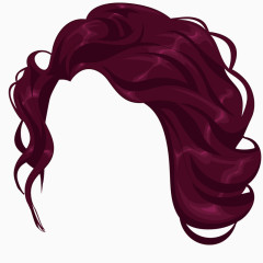 紫罗兰女款时尚假发