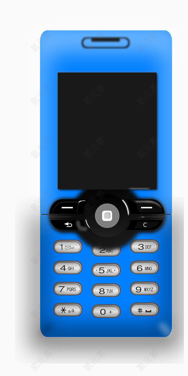 蓝色的手机