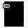 钱箱简单的黑色iphonemini图标