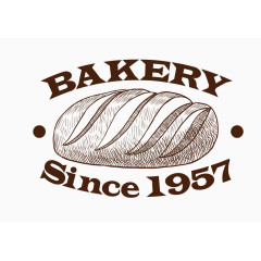 手绘面包店logo