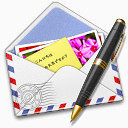 空气邮件邮票照片笔AirMail-icons