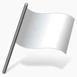 Solid Color White Flag 3 Icon