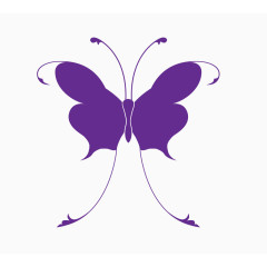 纯紫色蝴蝶