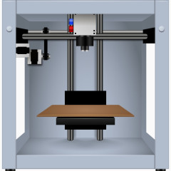 makerbot免费的 d打印机图标集