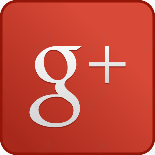 自定义红色的Google-plus-icons