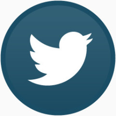 推特Flat-round-social-icons