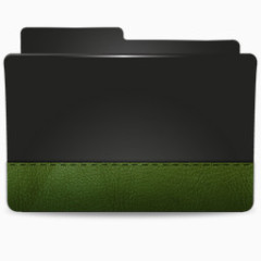 文件夹皮肤绿色snow-black-icons