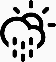 云小雨太阳Climacons-Weather-SVG-icons