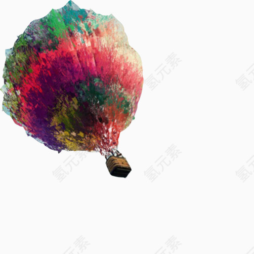 热气球彩绘素材图片