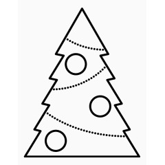 圣诞节树Christmas-Trees-Line-Craft-icons