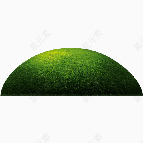 绿色半圆图