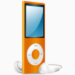 iPod纳米橙色橙色iPod Nano的色