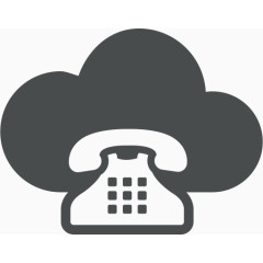 云云计算通信复古电话云计算