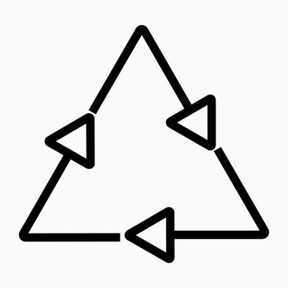 三个箭头循环的标志图标下载