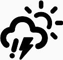 云冰雹闪电太阳Dripicons-Weather-icons