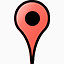 红色的圆google-map-pin-icons