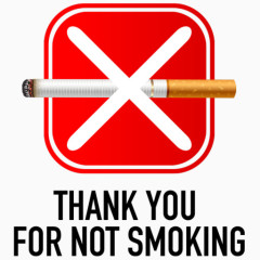 谢谢你为不吸烟象征No-Smoking-symbols-icons