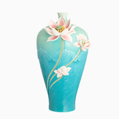 陶瓷花瓶    莲花瓷瓶