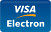 签证电子弯曲信用卡信用卡借记卡和支付图标