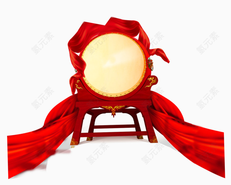 中国风红鼓素材