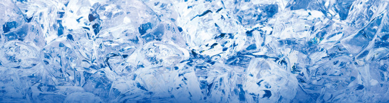 蓝色冰封装饰背景