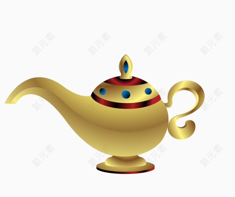 金色茶壶