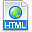 File extension html Icon