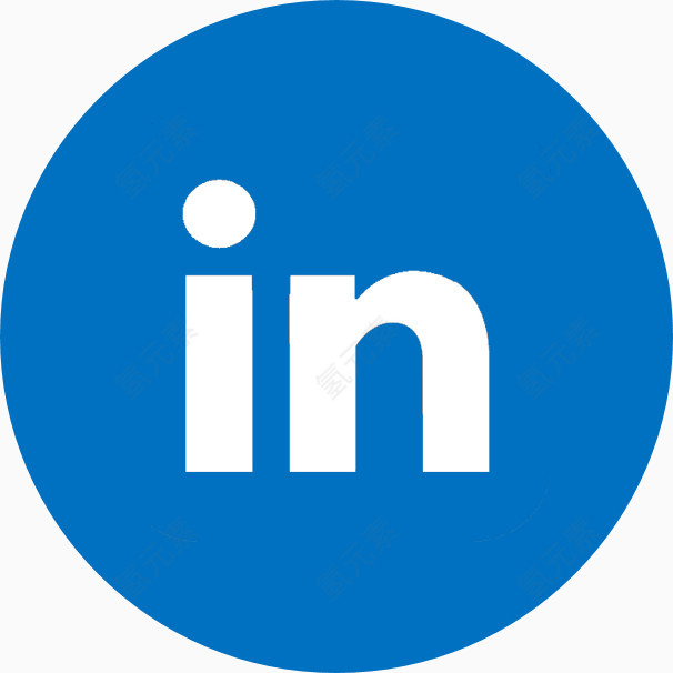 蓝色的LinkedInLinkedInLinkedIn的标志社会的图标