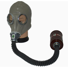 带滤毒罐防毒面具