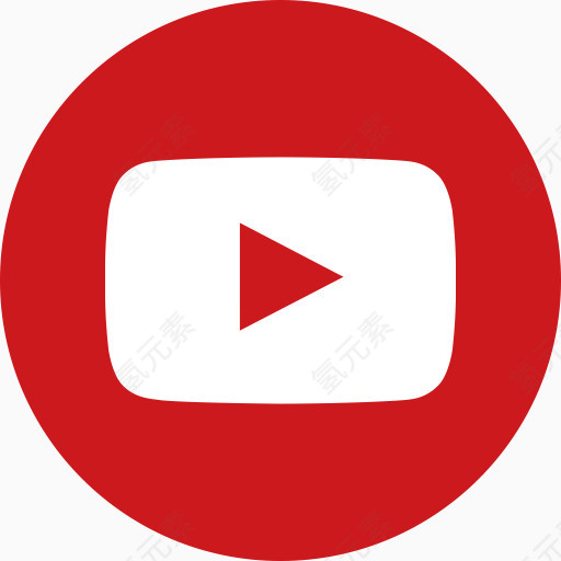 通道圈标志媒体社会视频YouTube社会和放大器；消息界面-颜色形状-自由