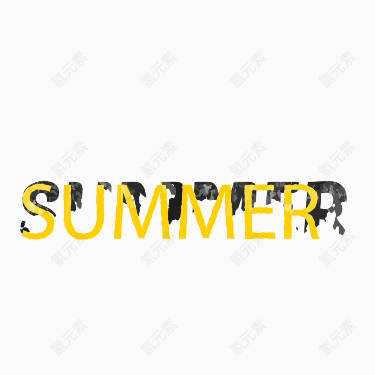 SUMMER艺术字