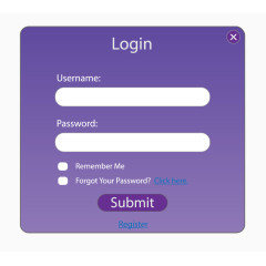 紫色网页登录页面