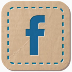 脸谱网hand-stitched-premium-social-networking-icons