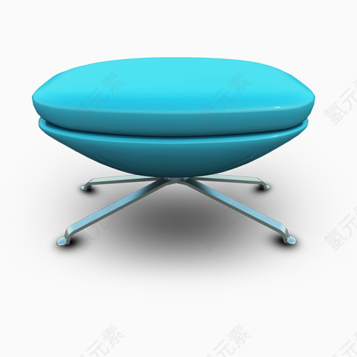 天空蓝色的座位椅子Modern-Chairs-icons