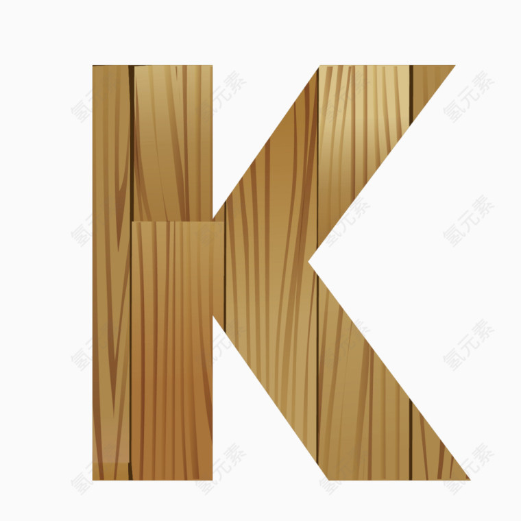 木纹英文字母K